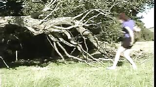 Dirty poop in the forest