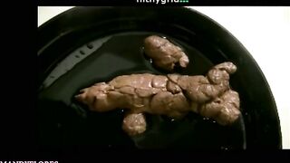 Tasty poop and piss shit closeup