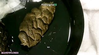 Tasty poop and piss shit closeup