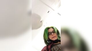 Creamy long poop pov