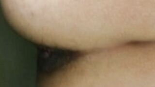 Pooping hot ass closeup