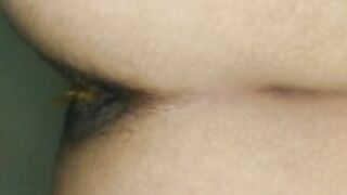 Pooping hot ass closeup