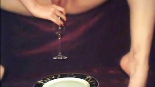 Woman is preparing dinner