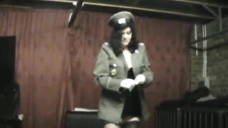 Girl licks shit from a paper towel