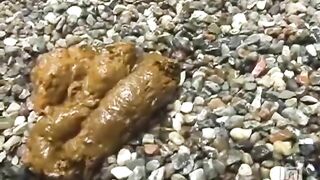 Sticky shit on the road