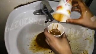 Dirty poop eating slave