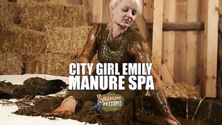 City Girl Emily Manure Spa and smearing