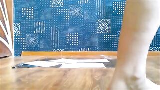 Cute girl poops and plays Mix