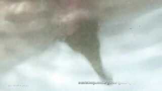 Pooping in the water