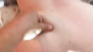 Pretty ass girlfriend enjoying scat pounding