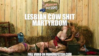 Lesbian Cow Shit Martyrdom Threesome