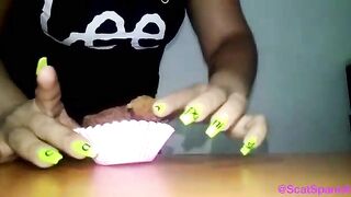 Making nice shit cupcake