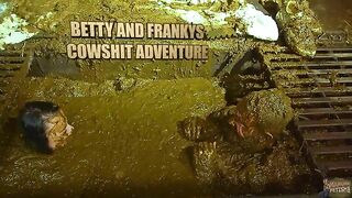 Chubby ass babes taking bath in cow dung compilation