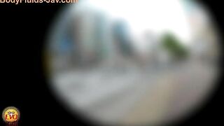 Cute Japanese horny teen girl caught pooping