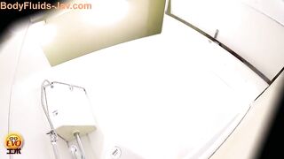 Pooping in her Brown Skin Boots