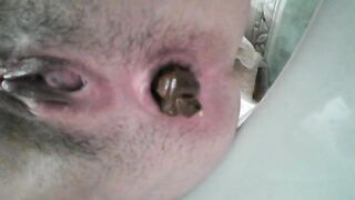 Pushing hard closeup