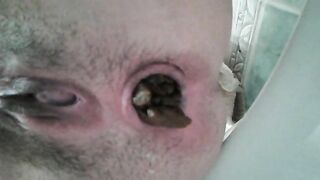 Pushing hard closeup