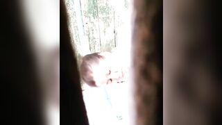 Hairy pussy ebony lady pooping pov