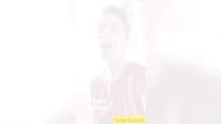 Relieving herself at home