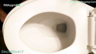 Beautiful brunette girl teasing and pooping on the cam