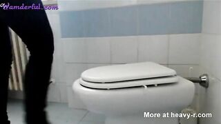 Shit on the toilet seat and smeared shit