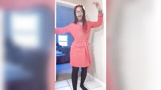 Shitting out a milk enema solo