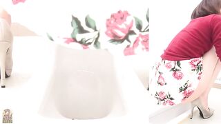 Sticky pooping Japanese Milf