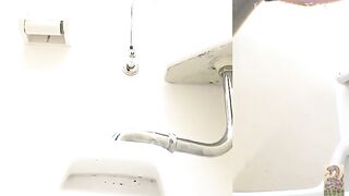 Hidden toilet cam and sticky poo