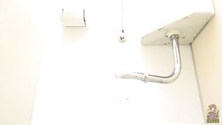 Hidden toilet cam and sticky poop