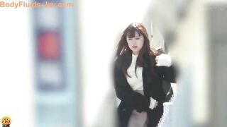 Cheeky looking Japanese milf caught pooping