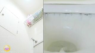 Naughty ass Japanese girl caught pooping