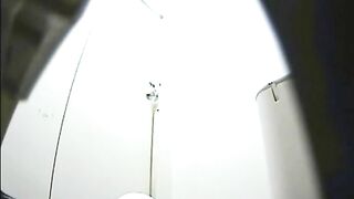 Cute Japanese teen babe caught pooping