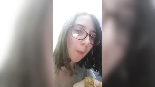 Closeup of hot turd drops