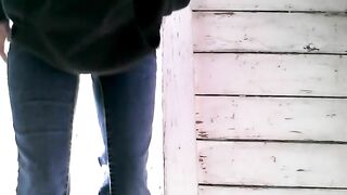 Amateur Takes A Nice Shit Outdoor