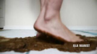 Barefoot Poo Trample Play