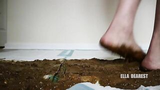 Barefoot Poo Trample Play