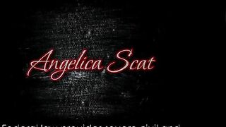 Chubby ass lady toying and pooping