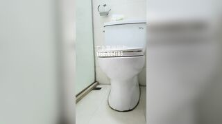 Chinese lady poops in toilet