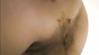 Dirty lovely ass milf farting and shitting