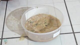 Eating shit and vomit ful icecream