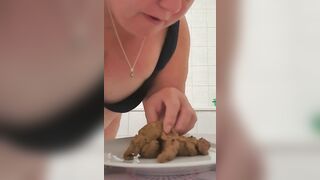 Fat ass scat closeup