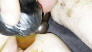 Wife enjoying hardcore scat fuck