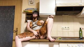 Kitchen Mess and shit eating