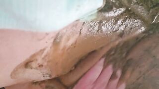 Pussy covered in shit