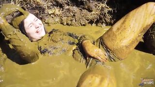 Masturbating in cowshit on the dun