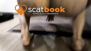Scat lady and ass fingering