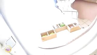 Cute Japanese girl and constipation poop