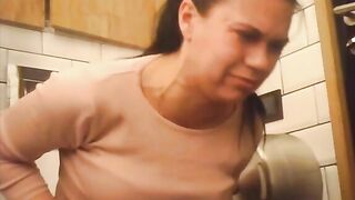 Pushing turd at home