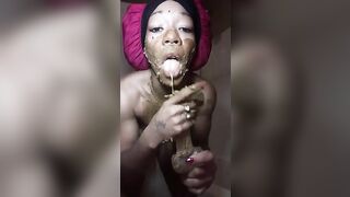 Kinky ebony slut and hot shit