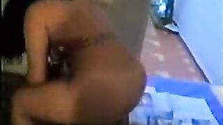 Chubby ass girl leaking poop for lesbian slave